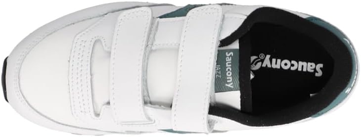 Детские кроссовки Saucony Jazz Double Hook Loop для унисекса, белый/зеленый — фото 4