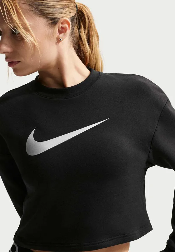 Толстовка crew Nike Performance, Black/Metallic Silver/(White) — фото 3