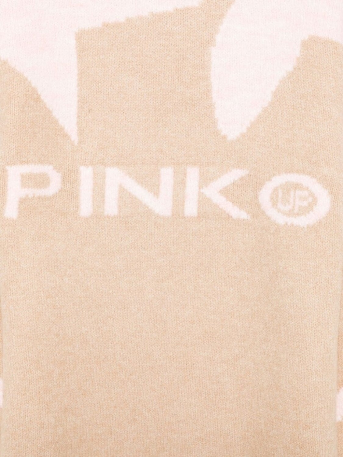 Свитер Pinko Kids, вязанный интарсией, коричневый — фото 3