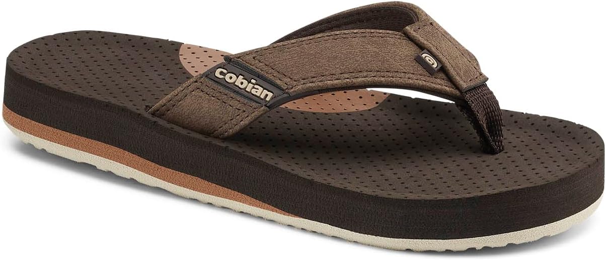 

Детские сандалии Cobian ARV 2 Jr. с поддержкой свода стопы - удобные шлепанцы для детей для пляжа и повседневных игр, Mocha