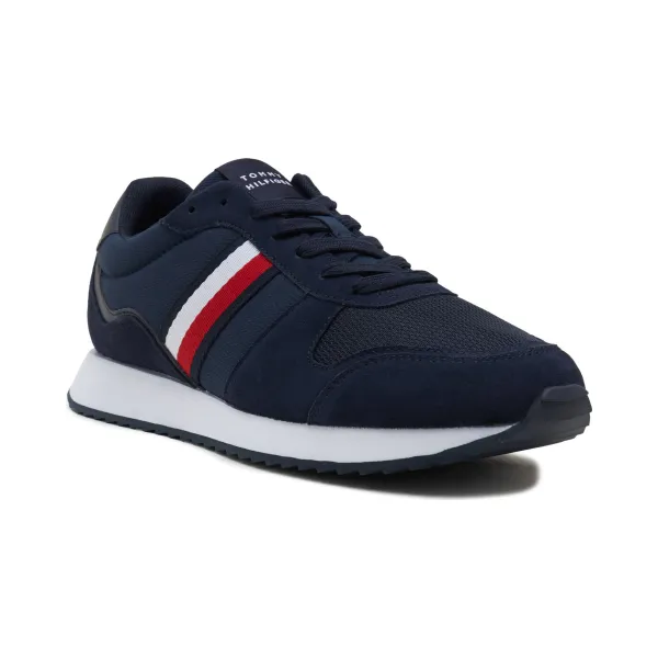 

Кроссовки Runner evo mix ess с добавлением кожи Tommy Hilfiger, синий