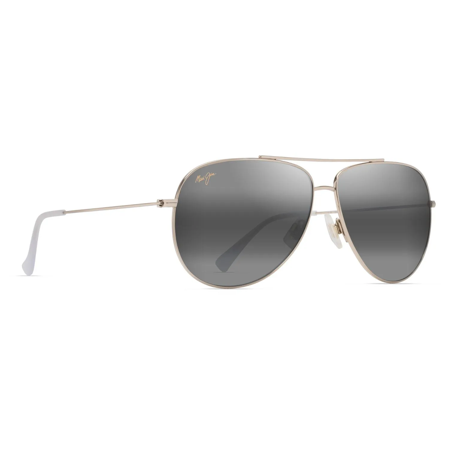 

Солнечные очки Hau'oli XL с поляризацией Maui Jim, Shiny Light Gold W/Crystal