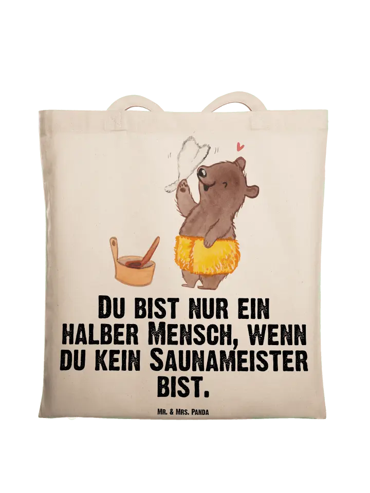 

Сумка для переноски Mr & Mrs Panda Saunameister Herz, кремовый