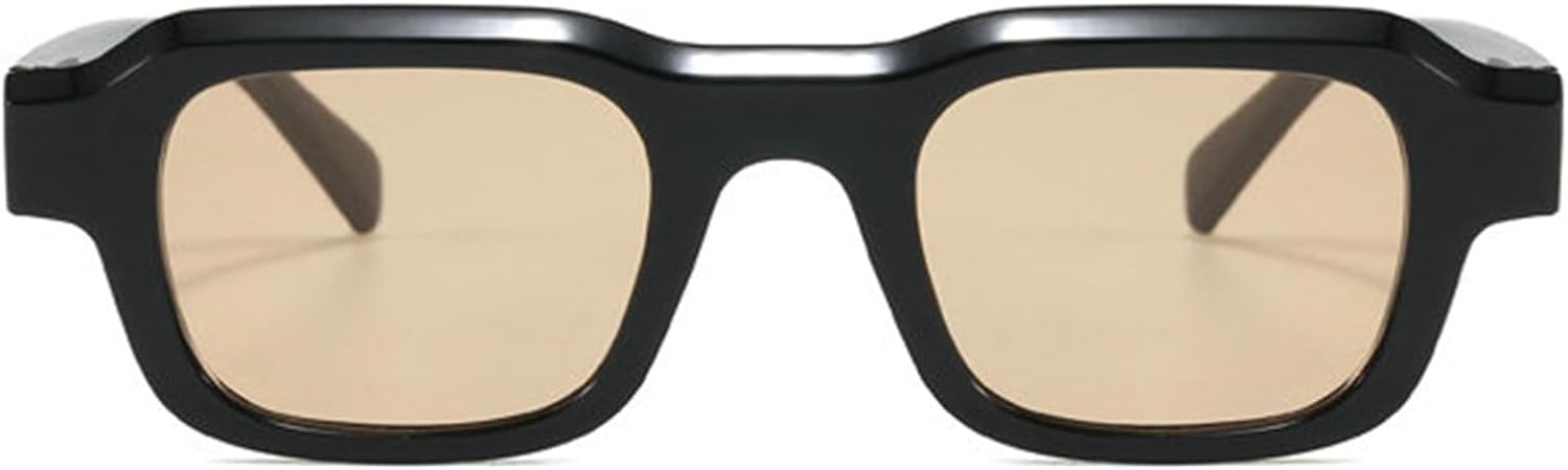 

Willochra Популярные модные квадратные зеленые солнцезащитные очки для женщин, ретро, ​​конфетные цвета, мужские панк-очки, прямоугольные солнцезащитные очки, трендовые солнцезащитные очки, Black Champagne