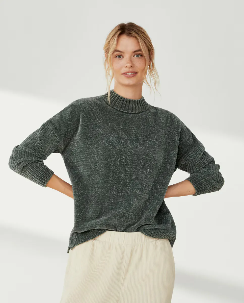 

Свитер Cperkins из синели Southern Cotton, цвет Kaki