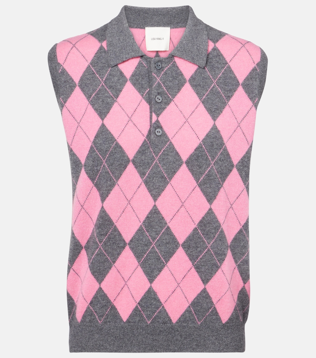 

Жилет Riana из кашемира Lisa Yang, Sakura Pink/Graphite