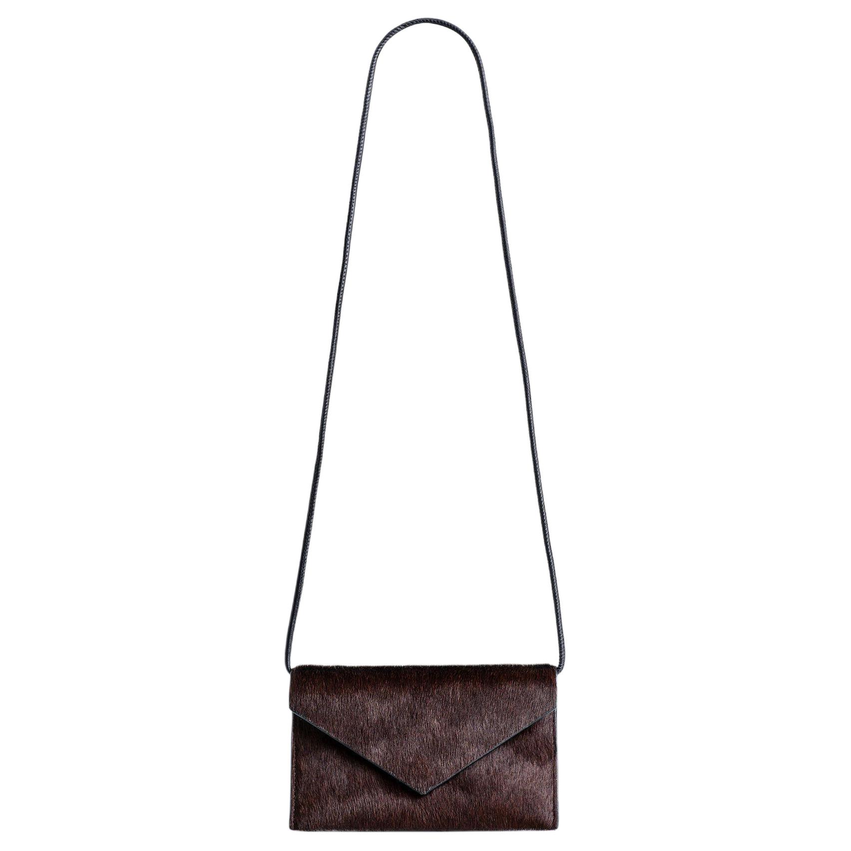 

COS Кожаная сумка через плечо, Dark Brown