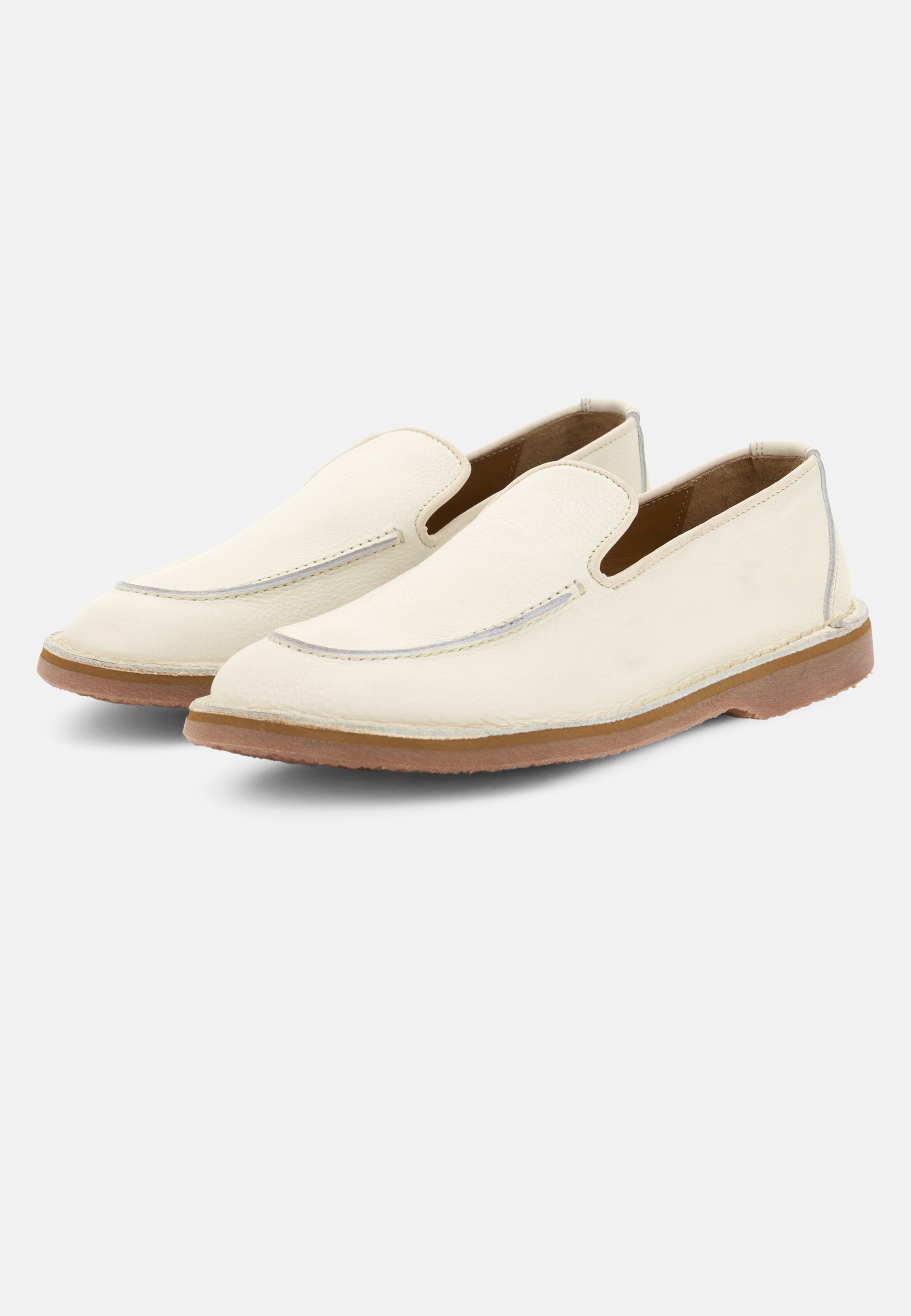 Boggi Milano Классические лоферы в цвете Cream — фото 3