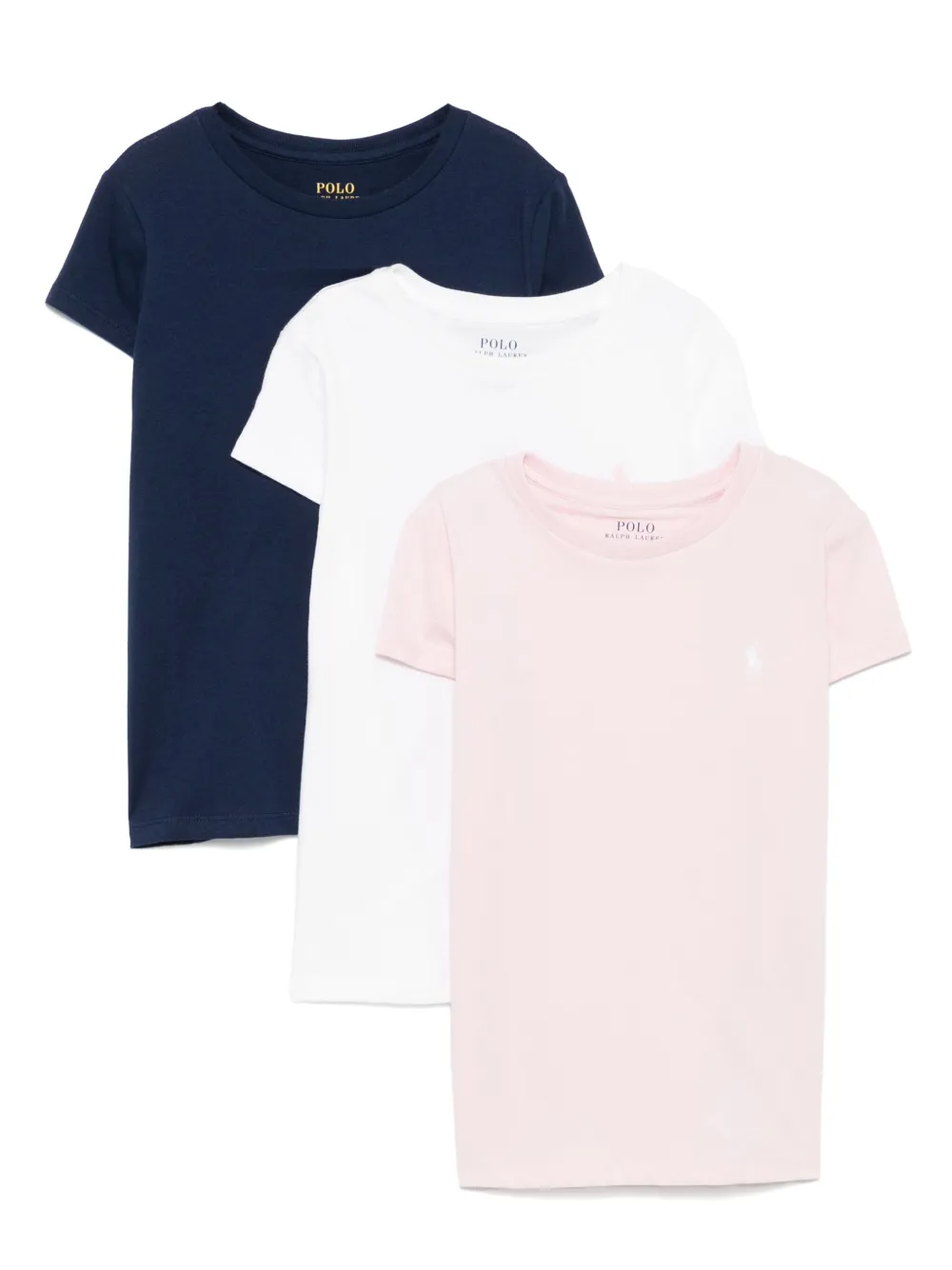 

Комплект из трех футболок с круглым вырезом POLO RALPH LAUREN KIDS, синий