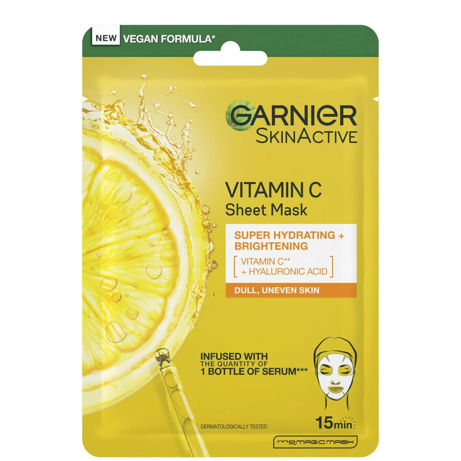 

SkinActive Moisture Bomb Тканевая маска с витамином С 28 г Garnier
