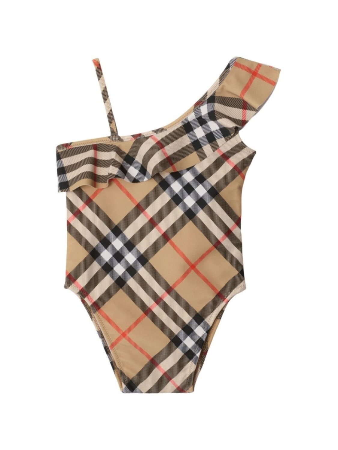 

Купальник в клетку Burberry Kids, нейтральный цвет