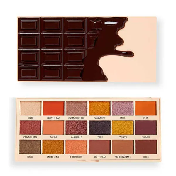 

Палитра теней Chocolate Caramel Nudes I Heart Revolution, 1 UD