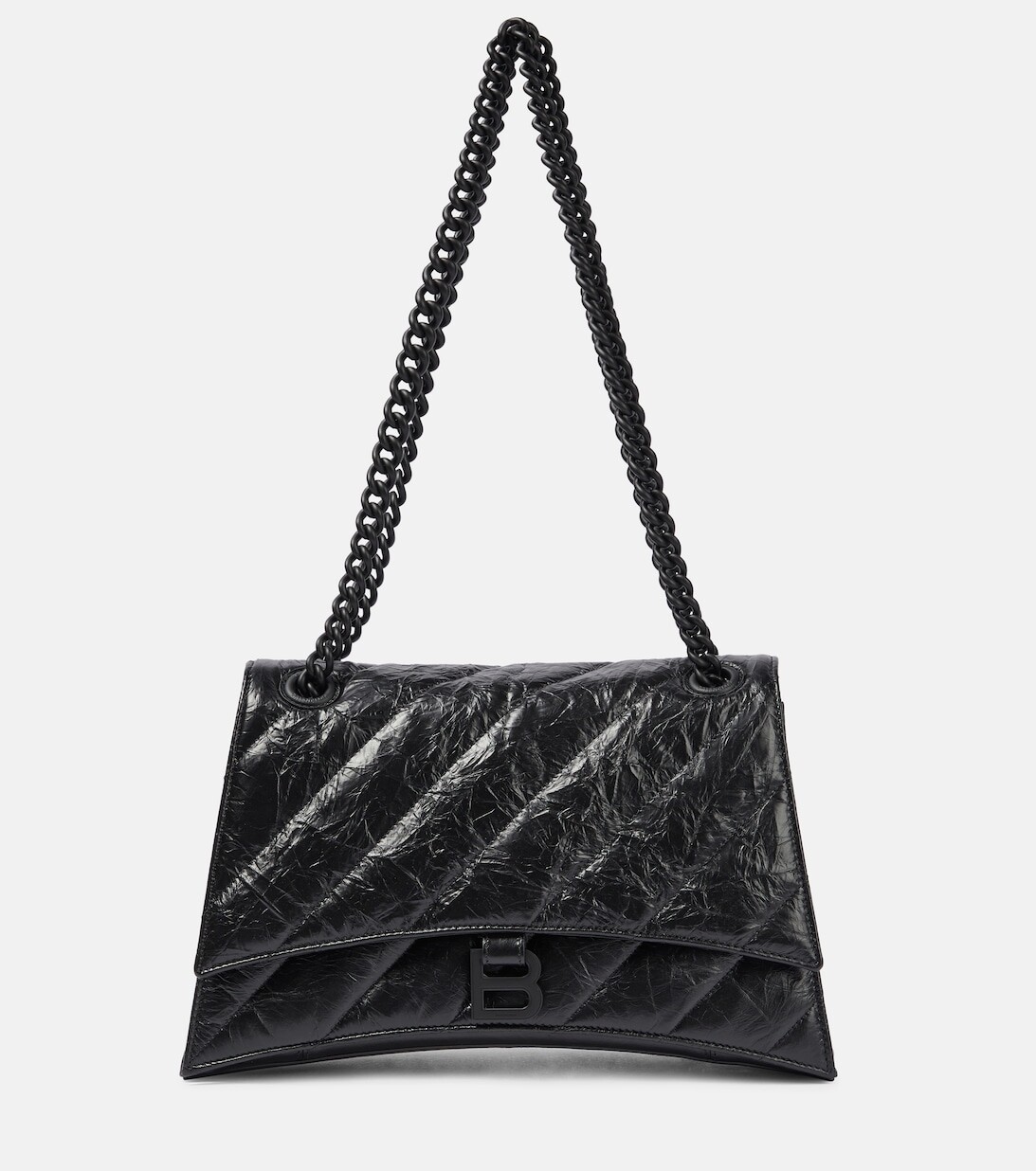 

Сумка через плечо Crush среднего размера из кожи Balenciaga, черный