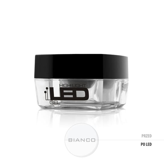 

Однофазный гель для ногтей Bianco средней густоты, 15 г Silcare, High Light Led Gel