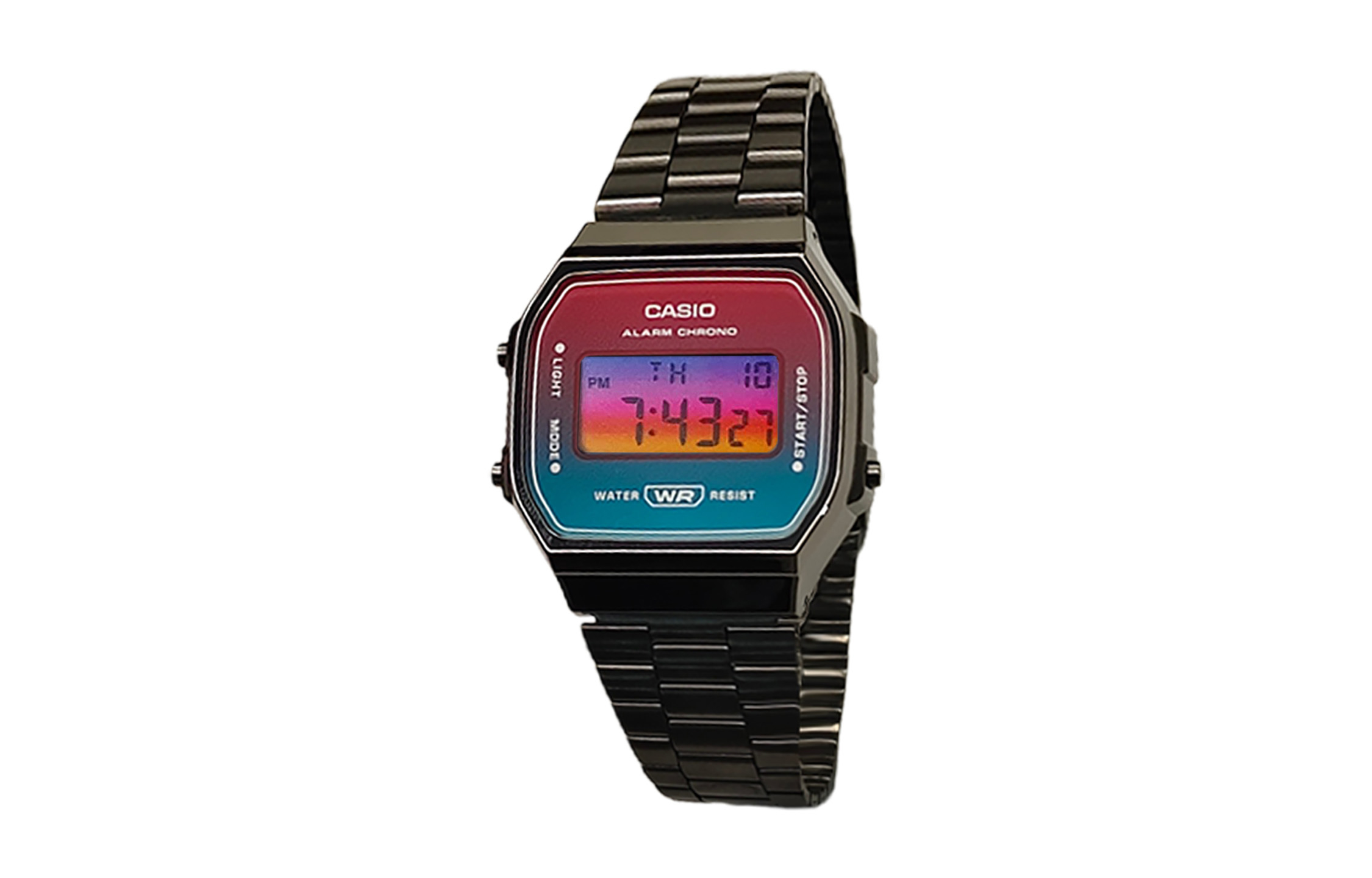 

CASIO Часы Retrofit Series Quartz Movement Stainless Steel Ion Plated Strap Watch Men's Watch Multicolor Watch Dial