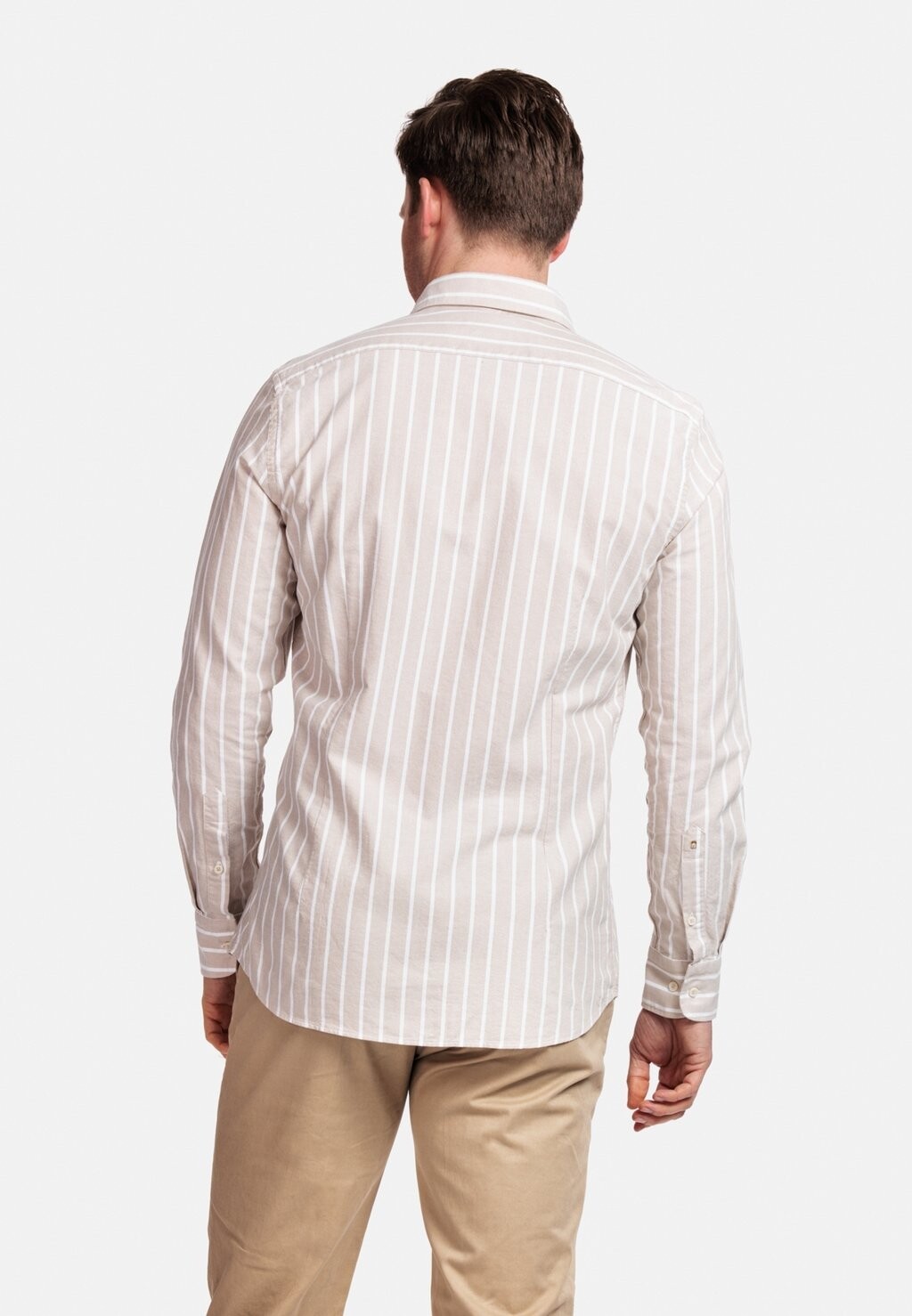 

Рубашка LANGE MOUW MODERN FIT CUT AWAY STREEP GIORDANO, бежевый