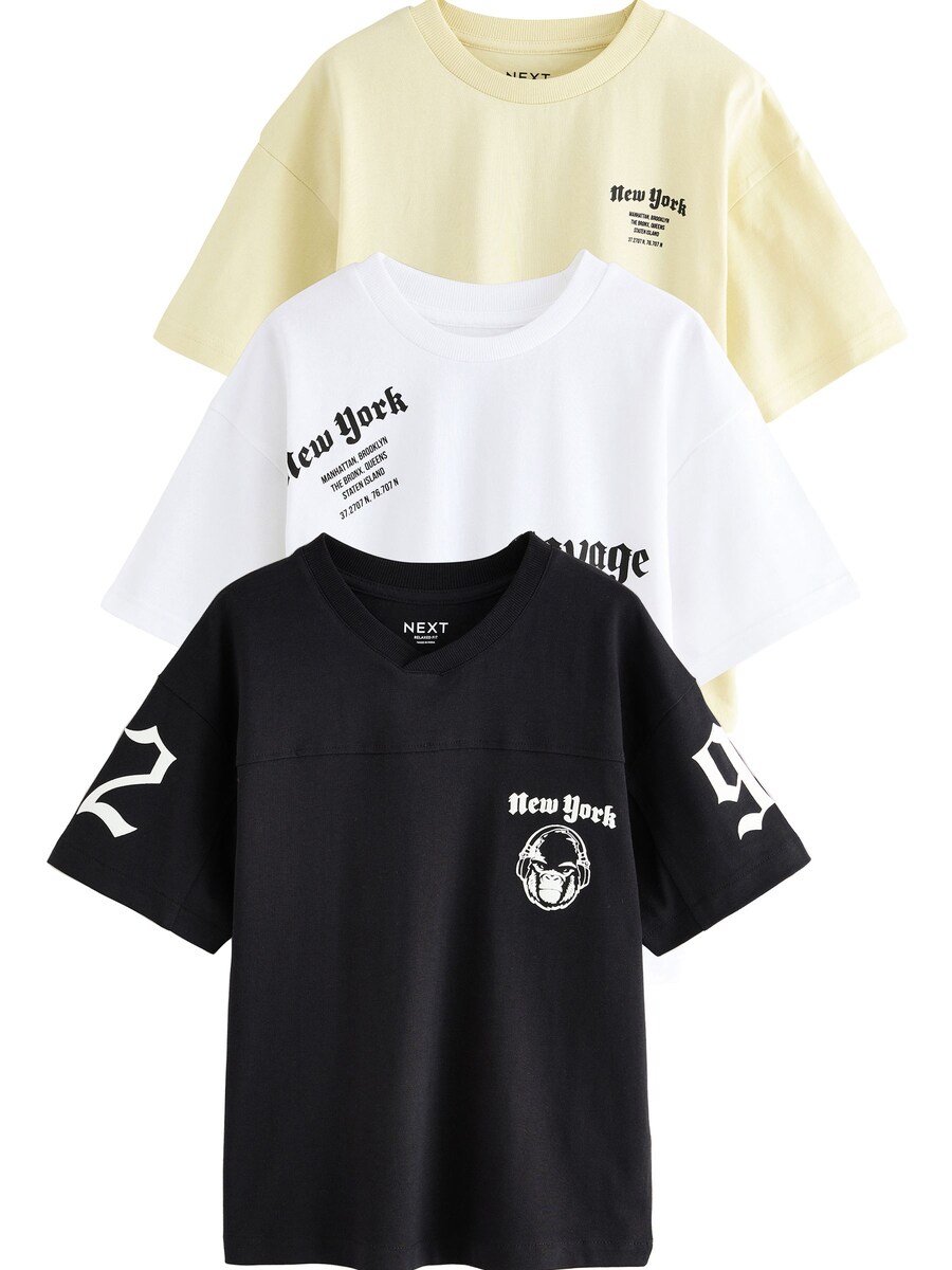 

Рубашка Next, цвет Pastel yellow/Black/White