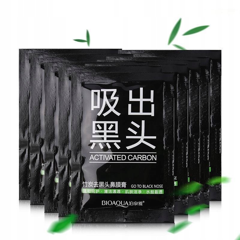 

Маска для носа Bioaqua Black Carbon x10 шт.