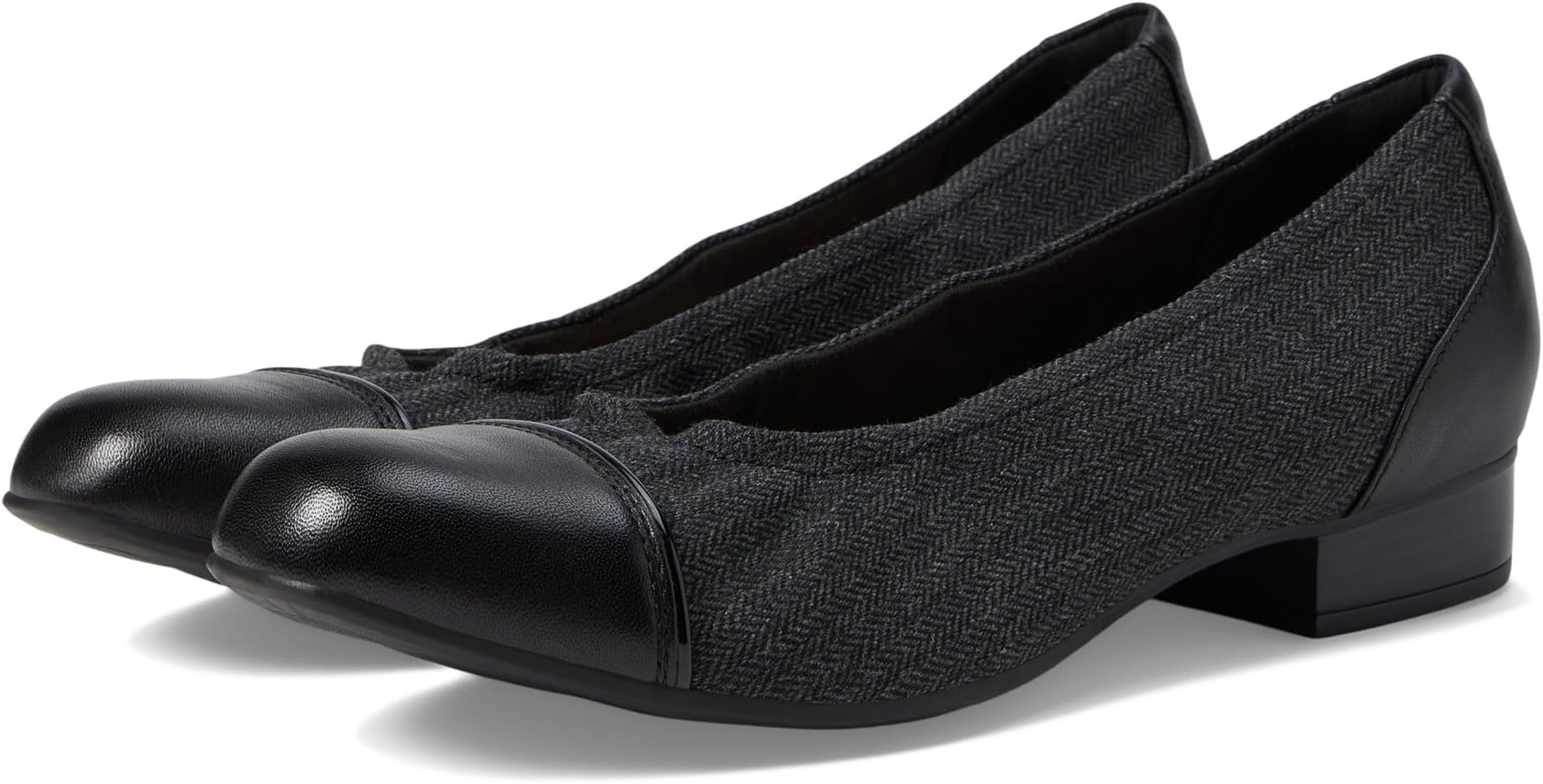 

Туфли Juliet Step Clarks, цвет Black Tweed Combi