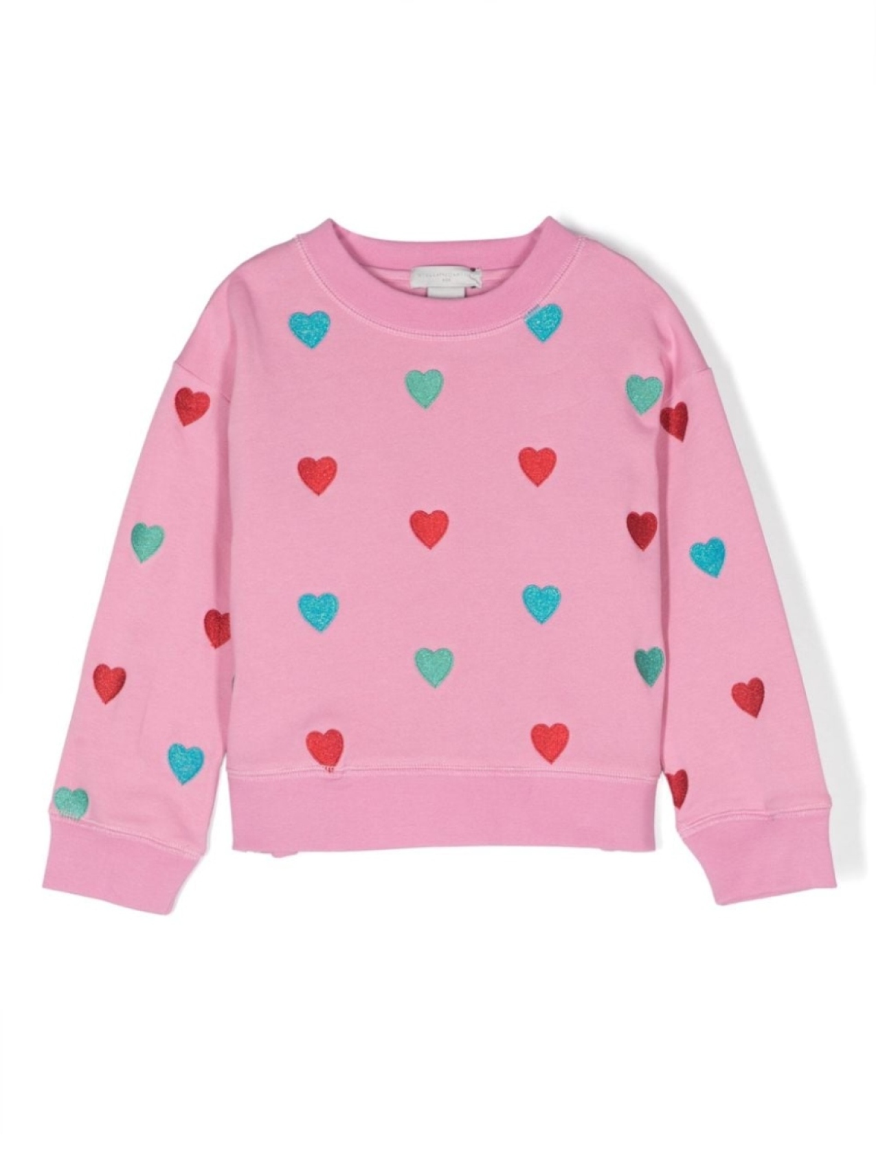 

Stella McCartney Kids толстовка с вышивкой, розовый