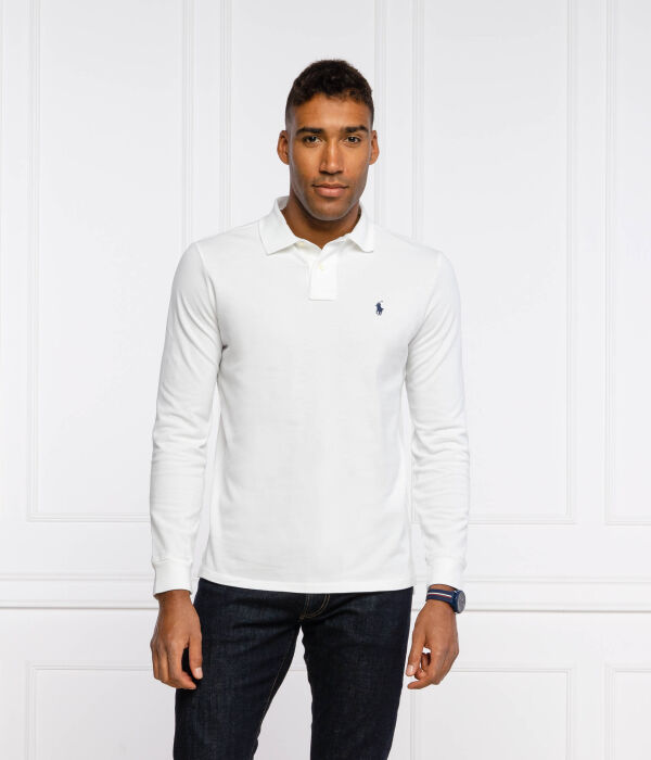 

Рубашка поло Custom slim fit Polo Ralph Lauren, белый
