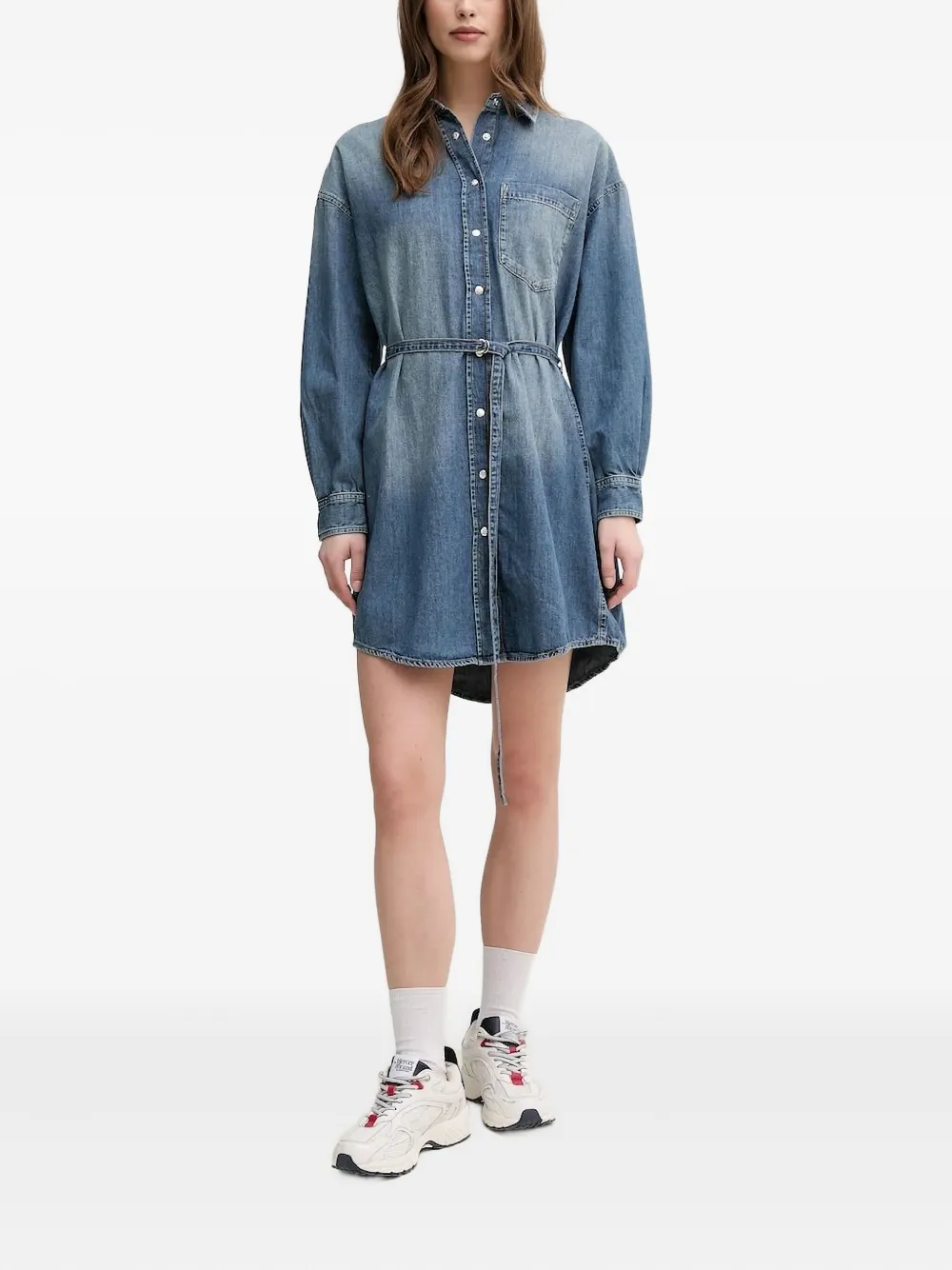 

Джинсовое платье-рубашка мини Joop!, синий