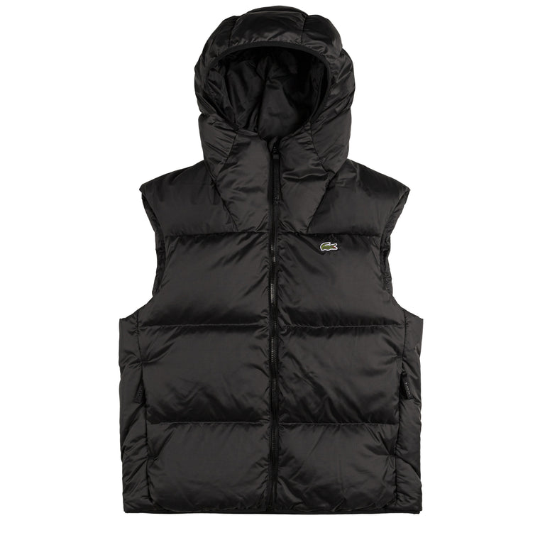

Шорты water-repellent short puffed vest Lacoste, черный