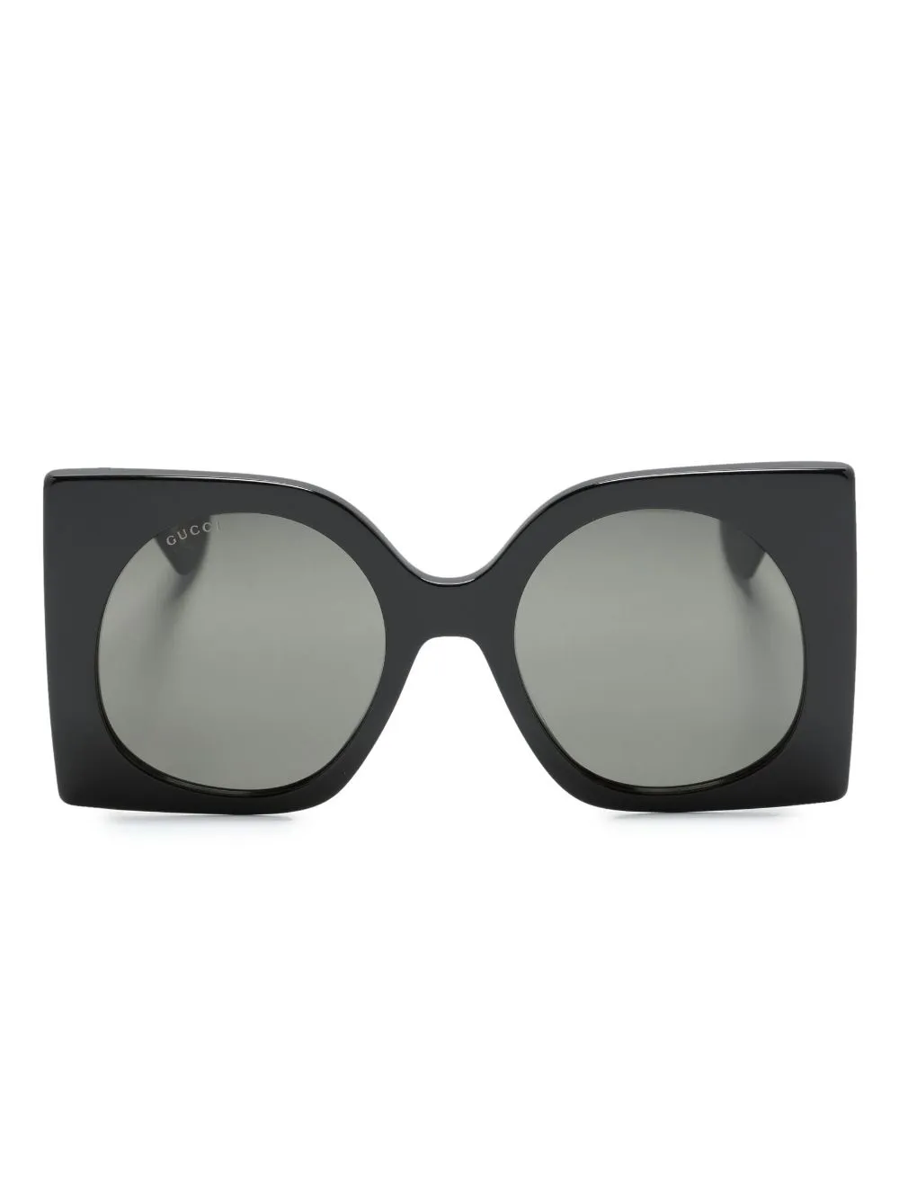 

Солнцезащитные очки в массивной квадратной оправе Gucci Eyewear, черный