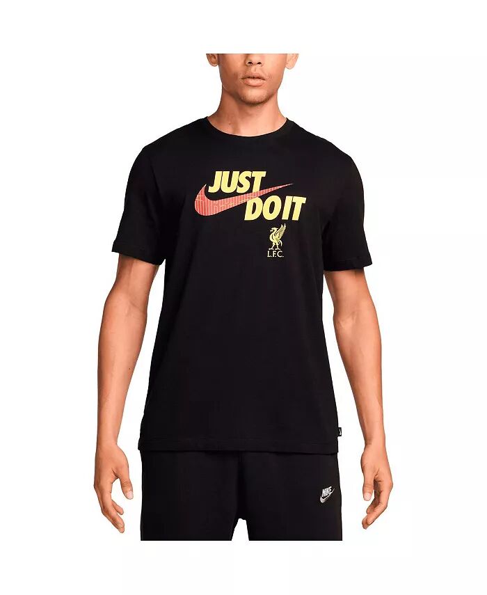 

Мужская черная футболка Liverpool Just Do It Nike