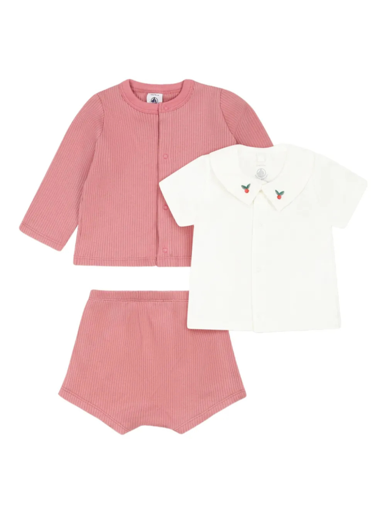 

Комплект шорт Petit Bateau из органического хлопка, розовый