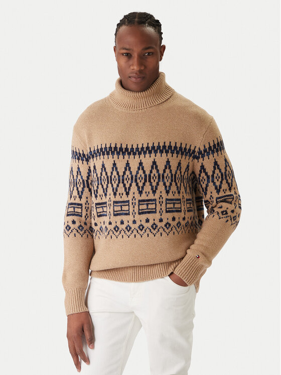 

Водолазка regular fit Fairisle MW0MW40843 Tommy Hilfiger, бежевый