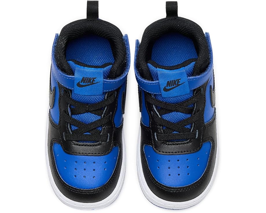 Детские кроссовки Nike Kids Court Borough Mid 2 (Infant/Toddler), Game Royal/Black/White — фото 2
