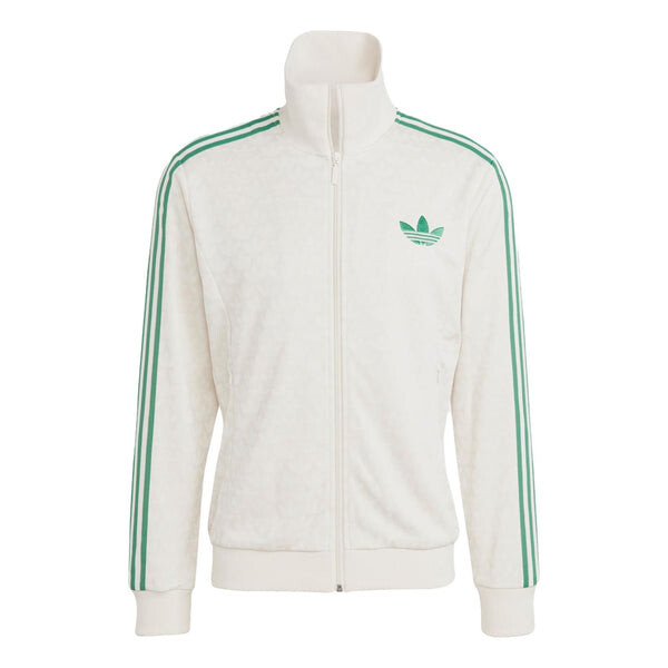 

Куртка adidas originals Adicolor 70s Monogram Track Top 'White Green', белый
