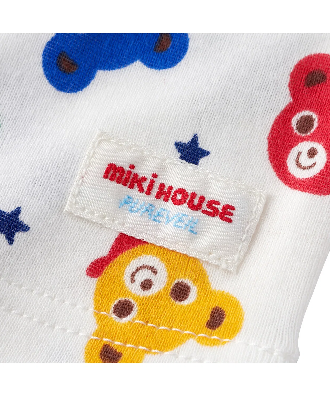 Футболка с принтом Mikihouse белая — фото 3
