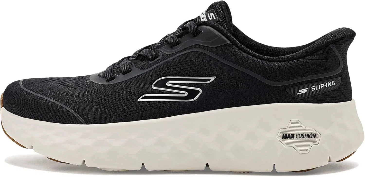 Мужские кроссовки Skechers Go Walk Max Cushioning Flex Pave Hands Free Slip In, белый/черный — фото 4