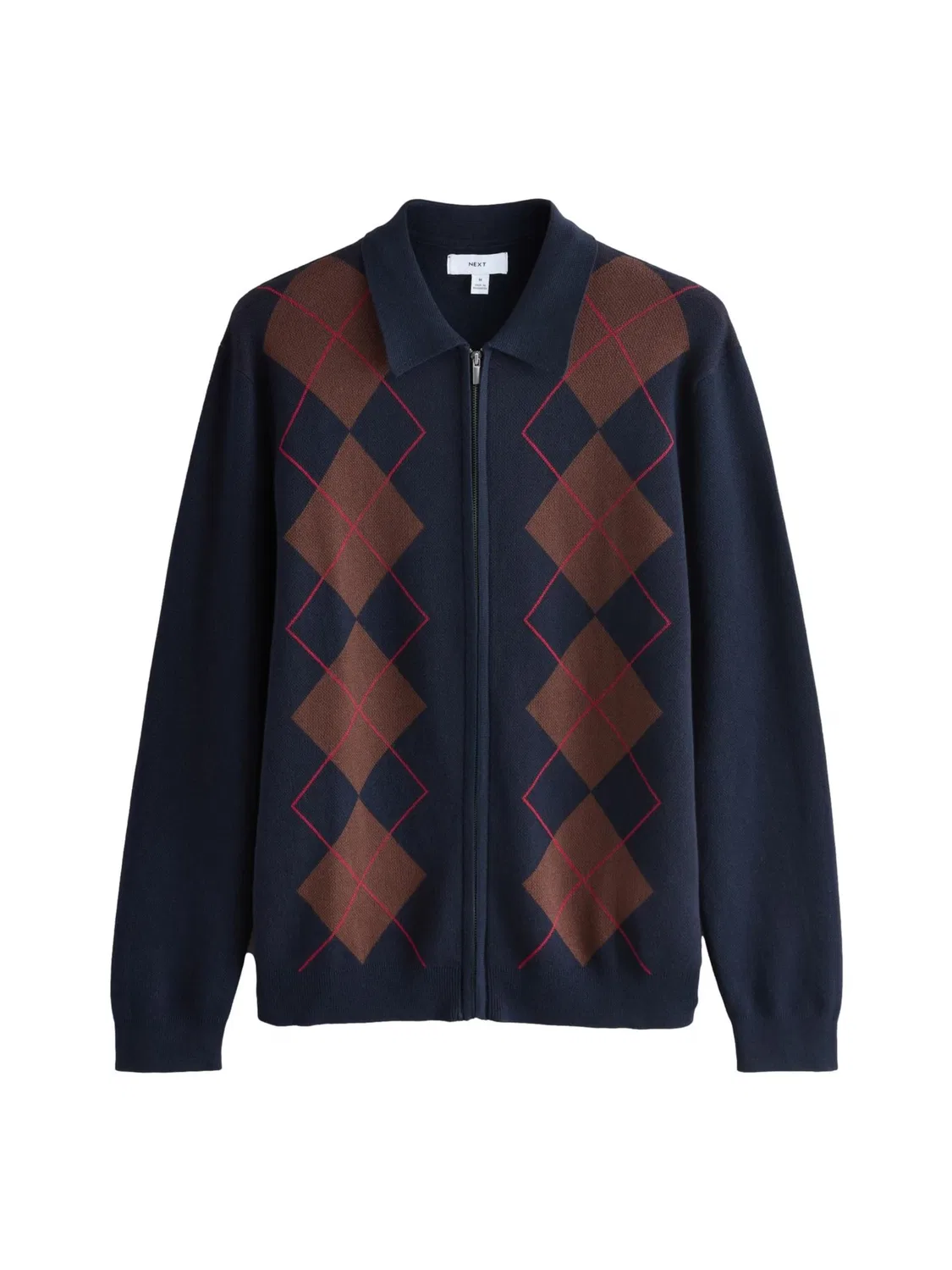 Вязаный кардиган 'Argyle' Next, Navy