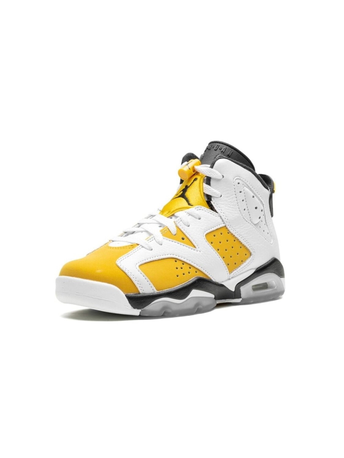 Кроссовки Air Jordan 6 Yellow/Ochre Jordan Kids, желтый — фото 4