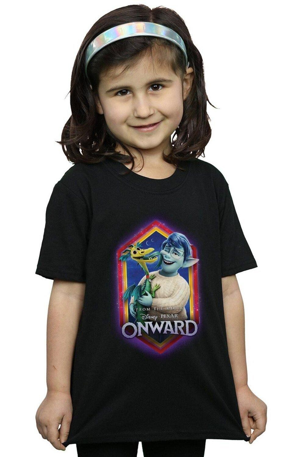 

Хлопковая футболка Onward Laurel And Blazey Crest Disney, черный