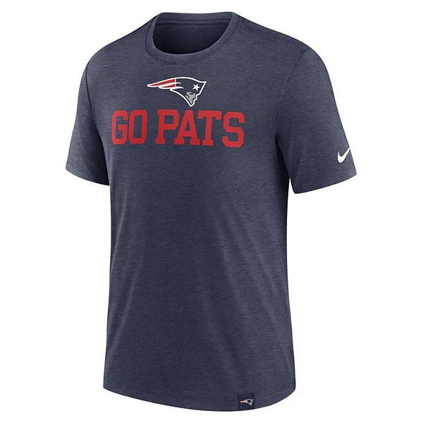 Мужская футболка New England Patriots Blitz трикотажная в рубчик navy Nike — фото 3