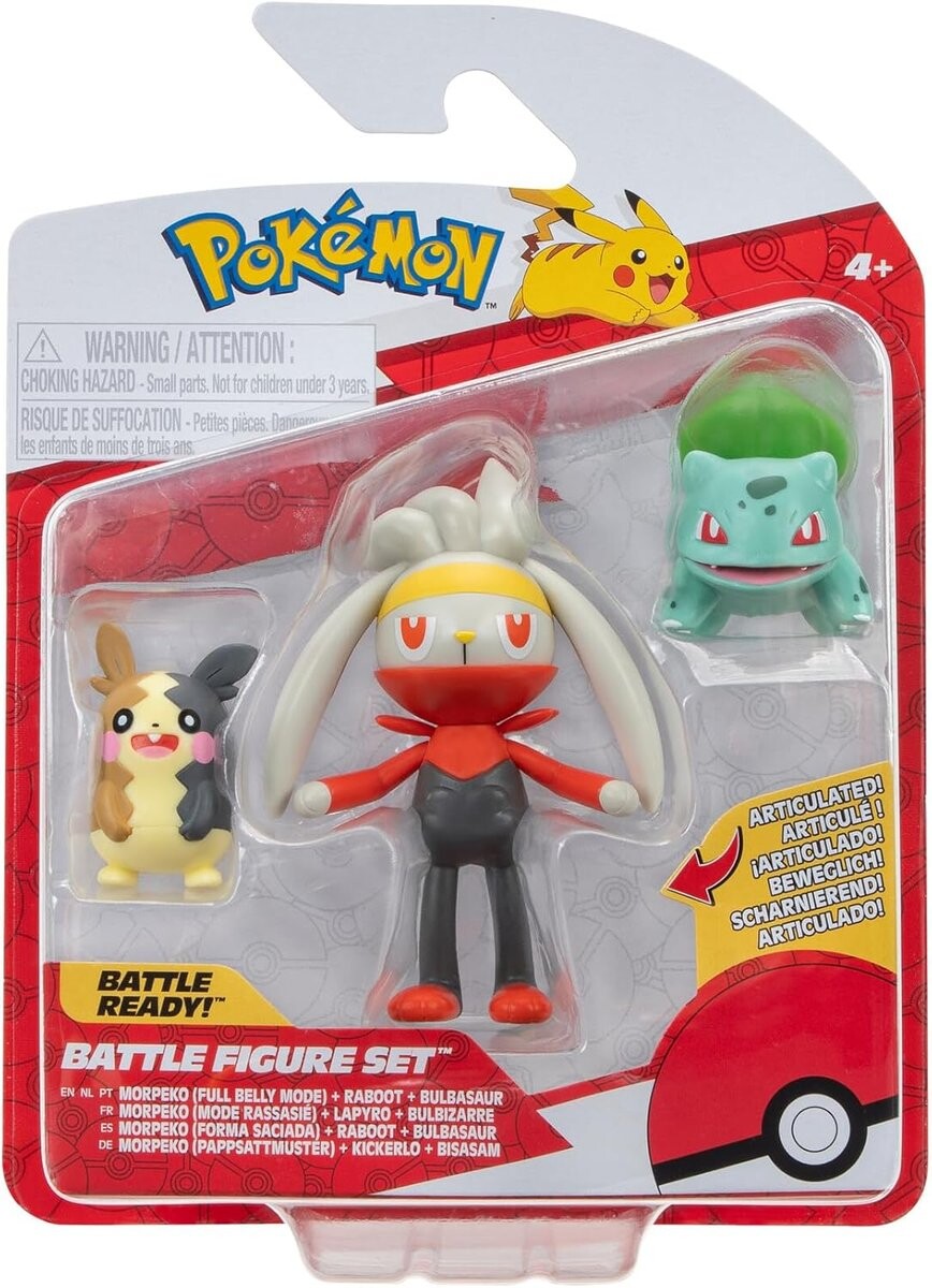 

ПОКЕМОН Рисунок 3 ПАК Морпеко Рабут Бульбазавр Pokemon