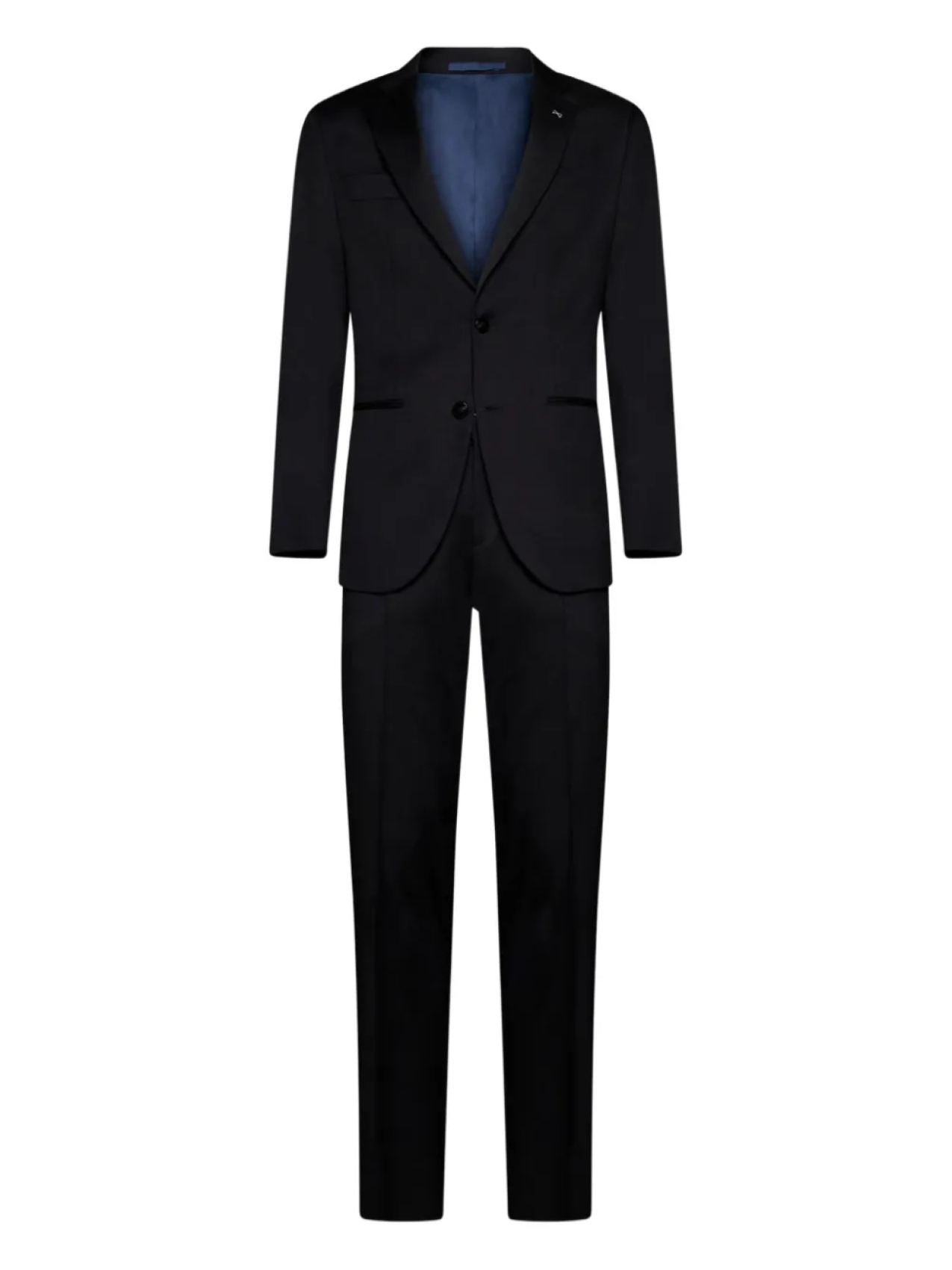 

Однобортный костюм D4.0 с заостренными лацканами, черный