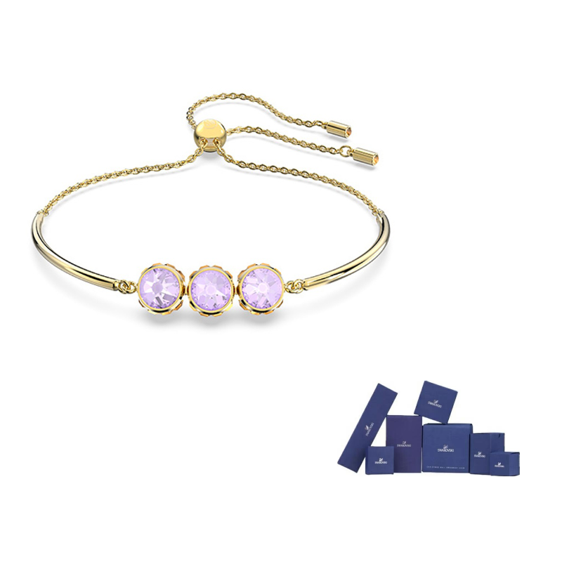 

Swarovski Позолоченный браслет с кристаллами для женщин Gold