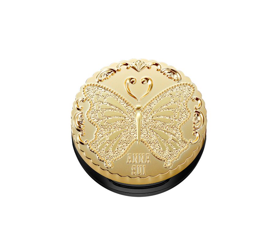 

Рассыпчатая компактная пудра для лица 01 (сменный блок продается отдельно, только футляр) Anna Sui, золото