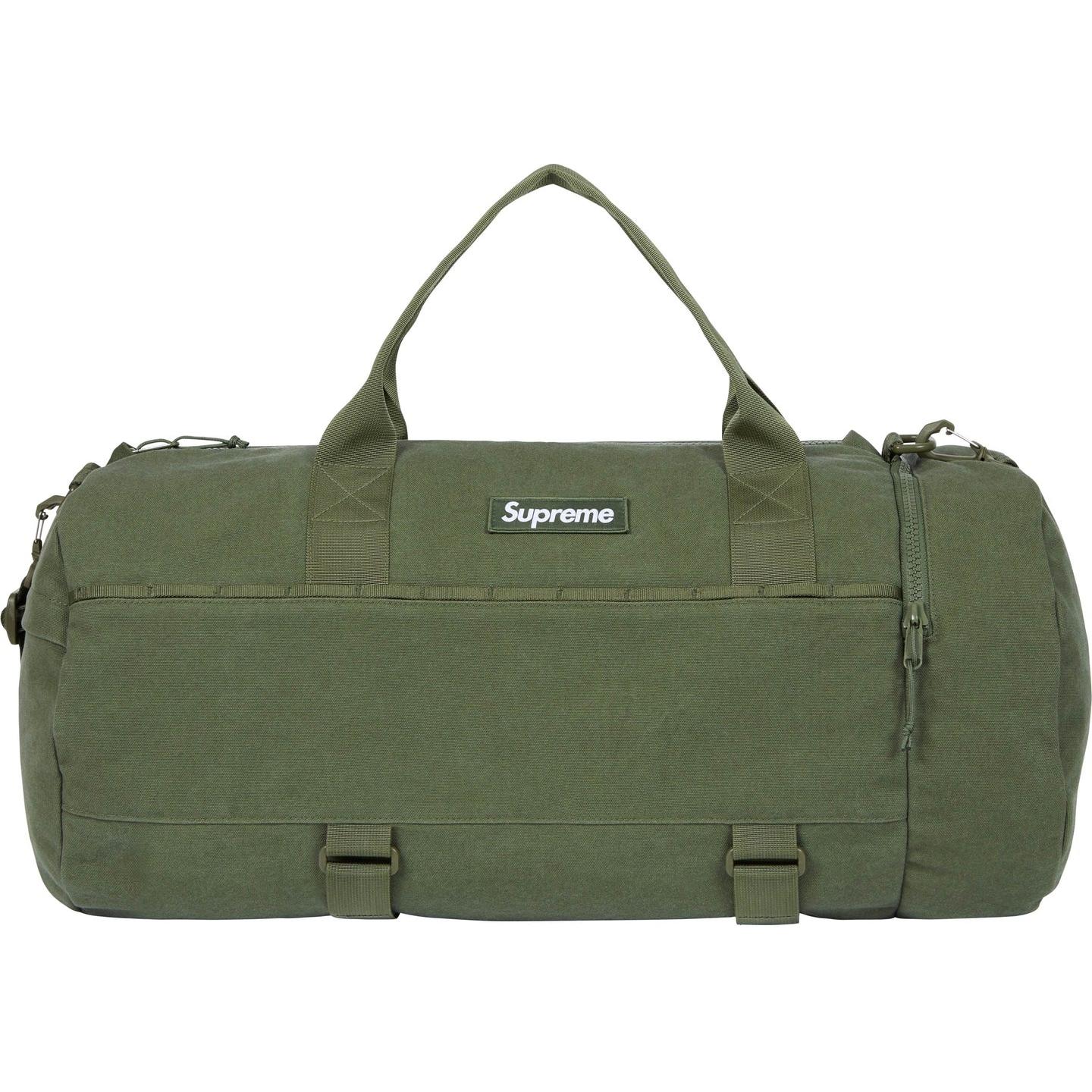 

Supreme 58-литровая холщовая дорожная сумка унисекс оливкового цвета, Olive Green