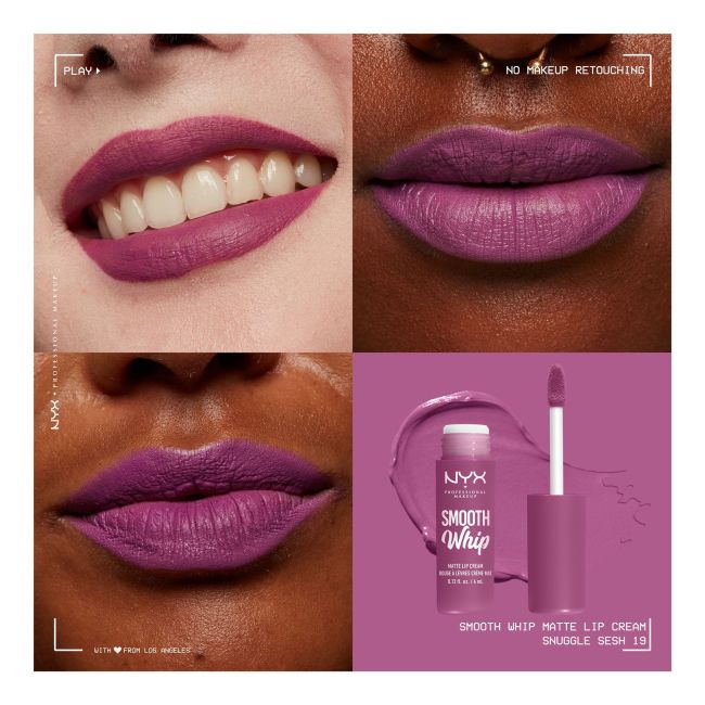 Матовая помада Smooth Whip NYX Professional Makeup, цвет snuggle sesh, 4 мл — фото 3