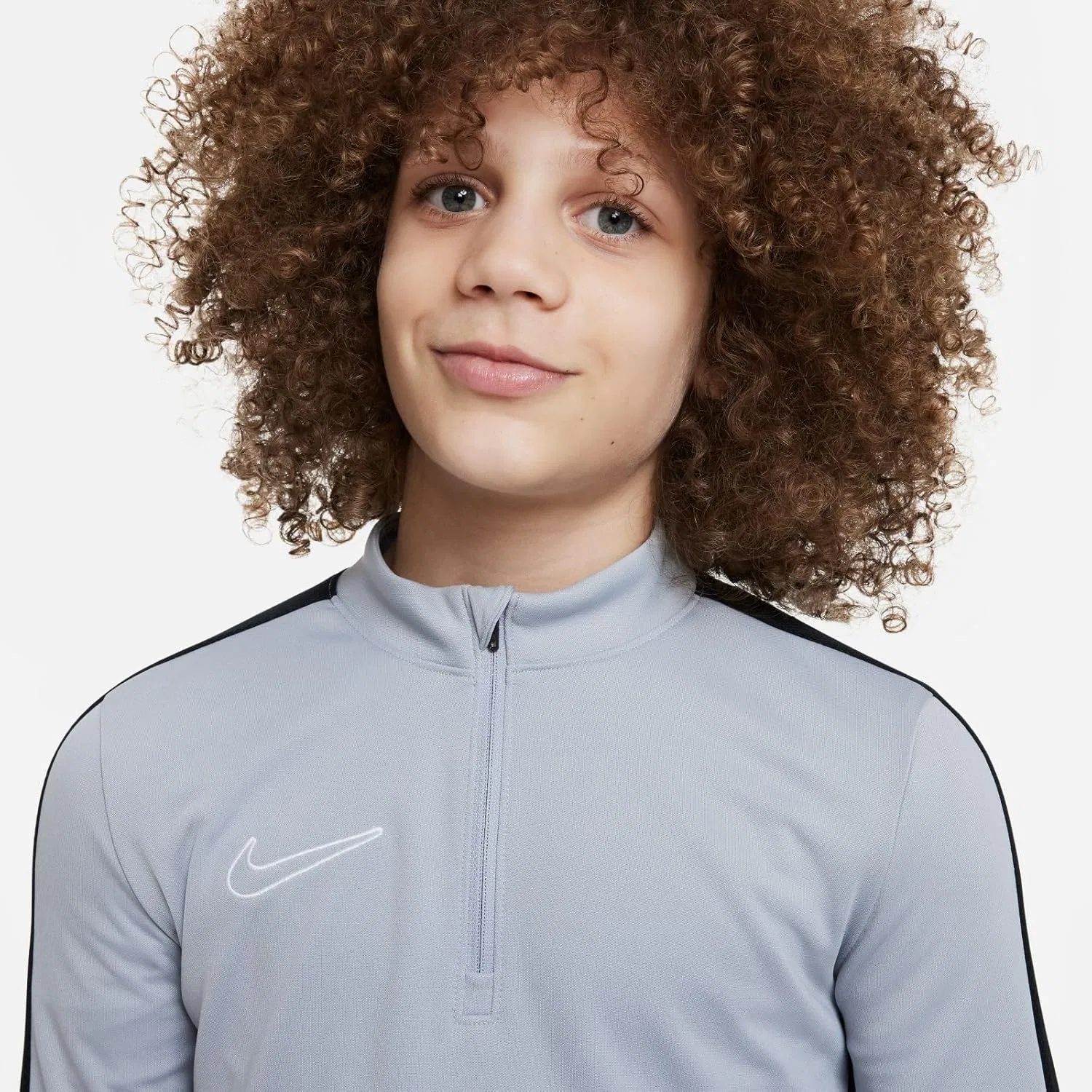 Детская футболка Nike Dri-FIT, Wolf Grey/Black/White — фото 4