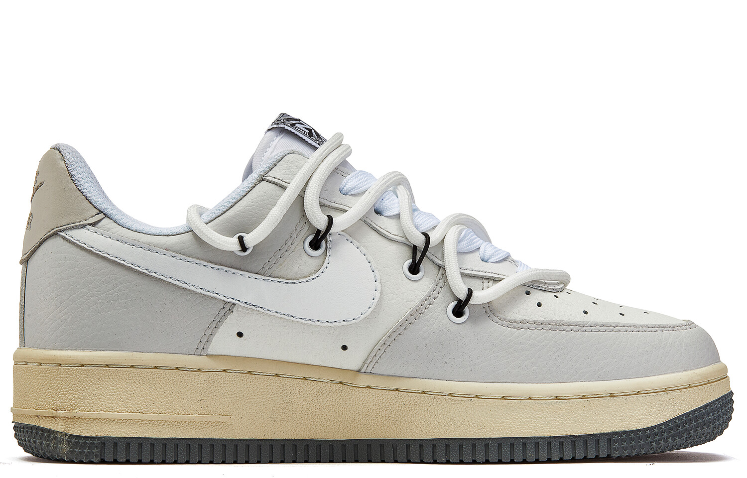 

Кроссовки Nike Air Force 1 Skateboarding Shoes Women's Low-top Grey/white, светло-серый