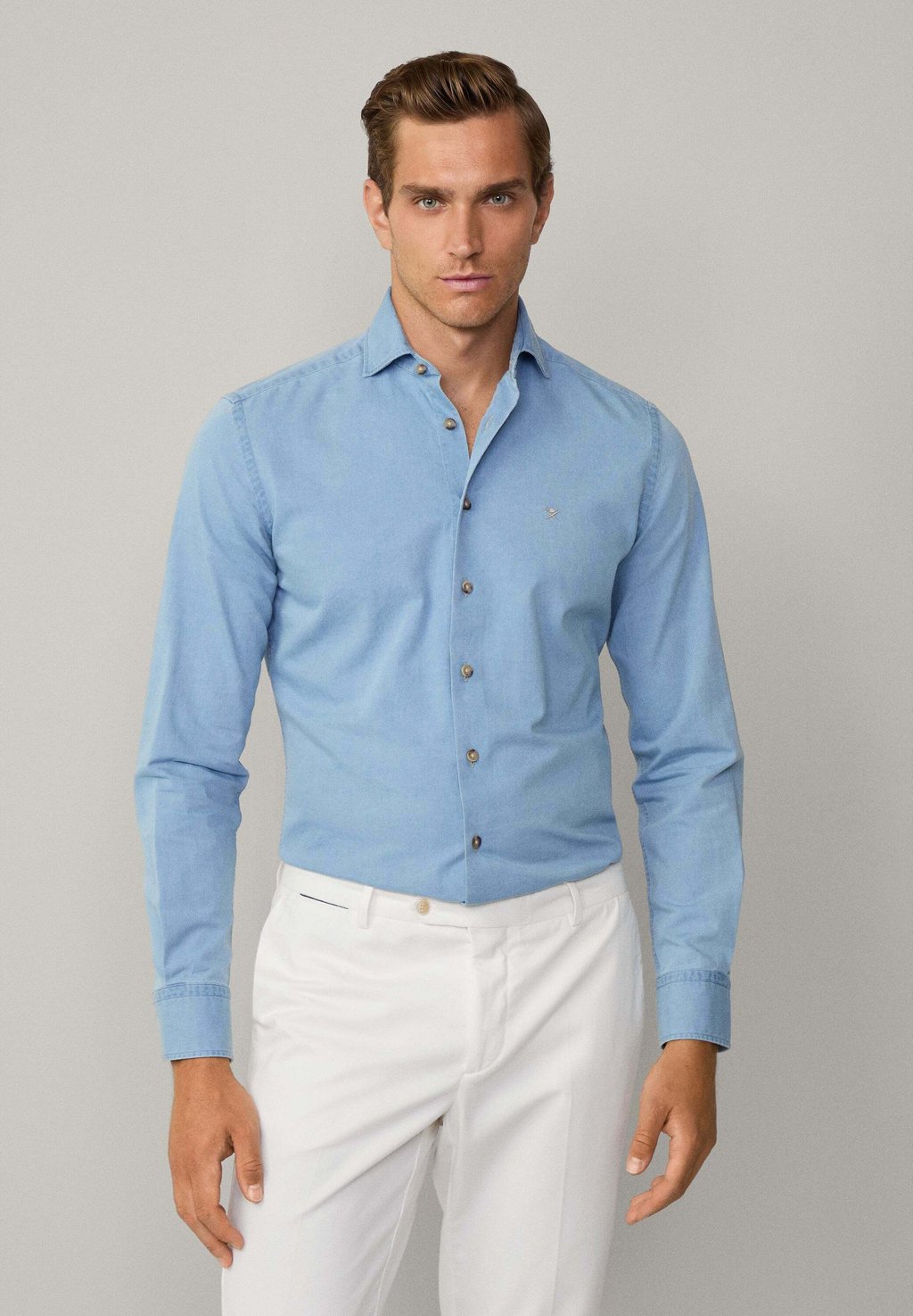 

Рубашка Hackett London, синий