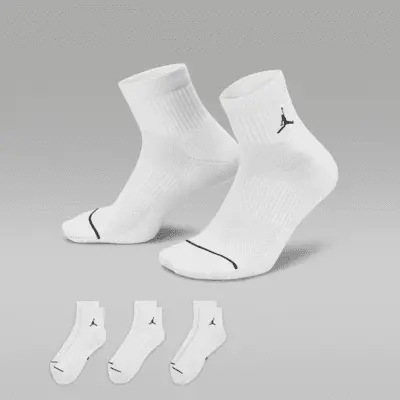 

Носки Jordan Everyday Ankle (3 шт), белый/черный