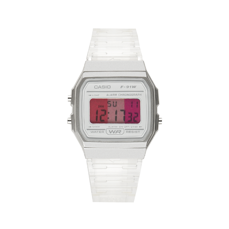 

CASIO Ретро серия кварцевые часы с белым циферблатом на ремешке унисекс